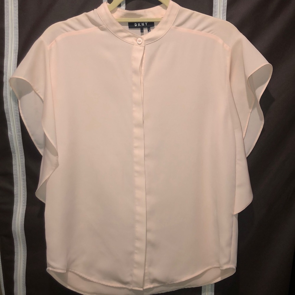 DKNY butterfly sleeve top